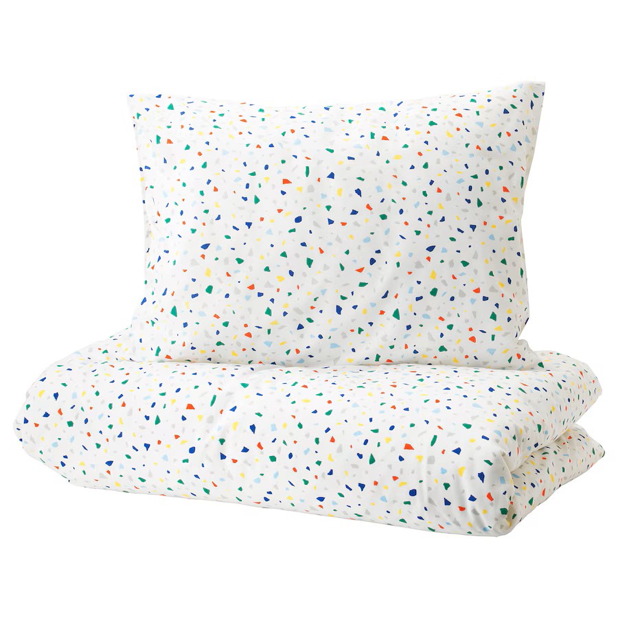 IKEA MOJLIGHET QUILT COVER PILLOWCASE 150X200CM