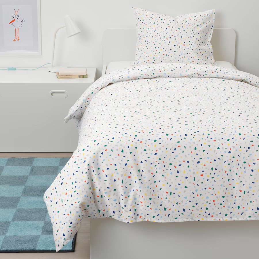 IKEA MOJLIGHET QUILT COVER PILLOWCASE 150X200CM