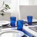 IKEA VARDAGEN GLASS, BLUE 31CL (10 OZ) 4PCS/SET