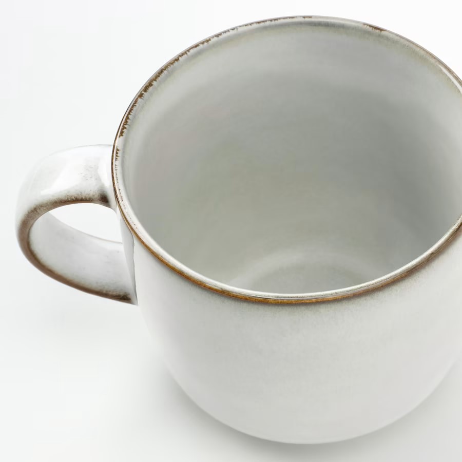 IKEA GLADELIGMUG, GREY 37CL (13OZ)