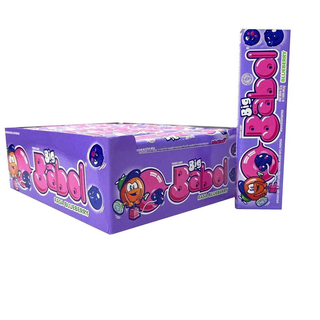 CHUPA CHUPS BIG BABOL GUM BLUBERRY 20G