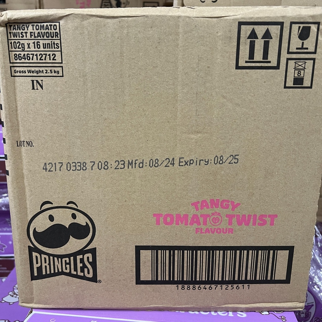 PRINGLES POTATO CHIPS SAUCY BBQ 102G