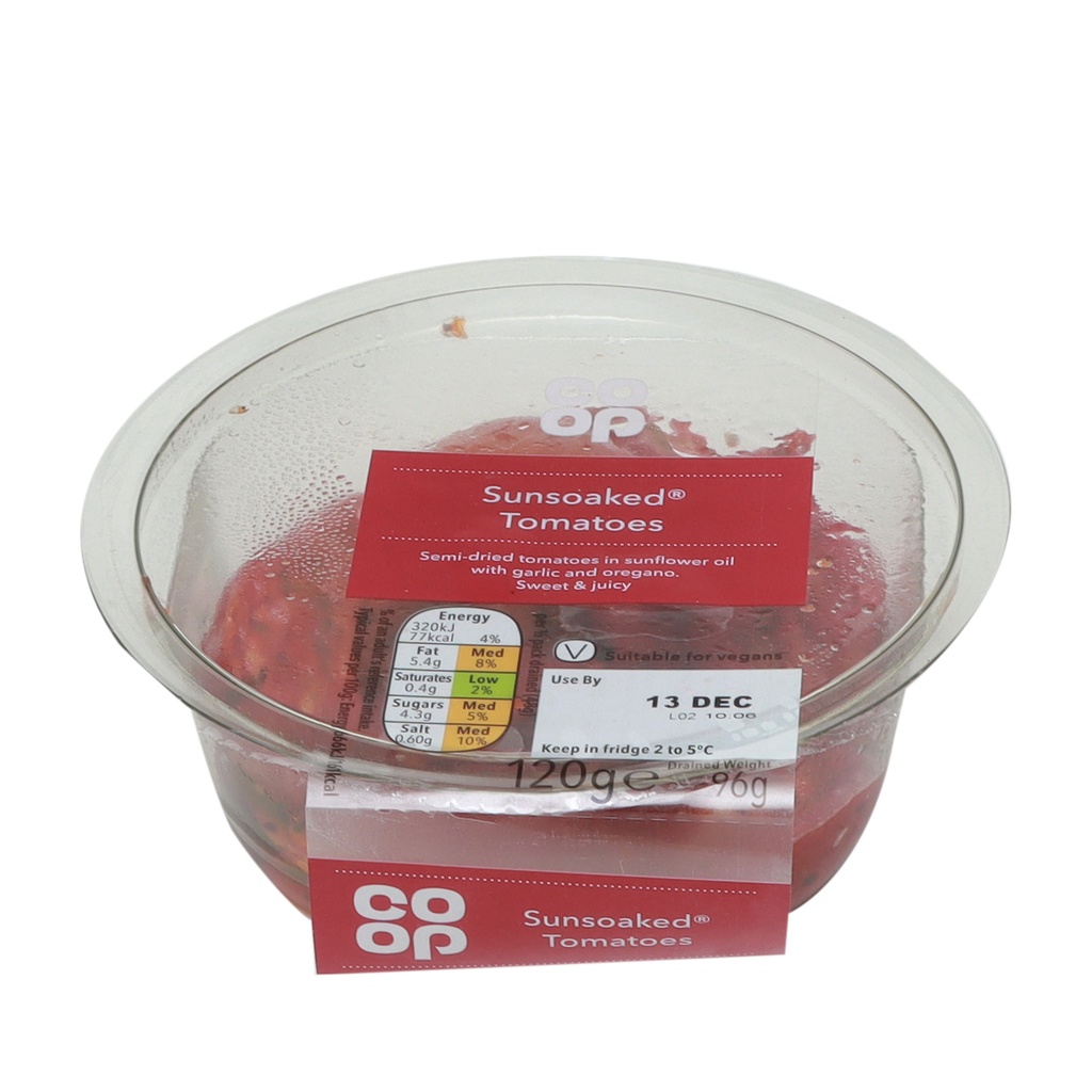 CO-OP SUN SOAKED TOMATOES 120G