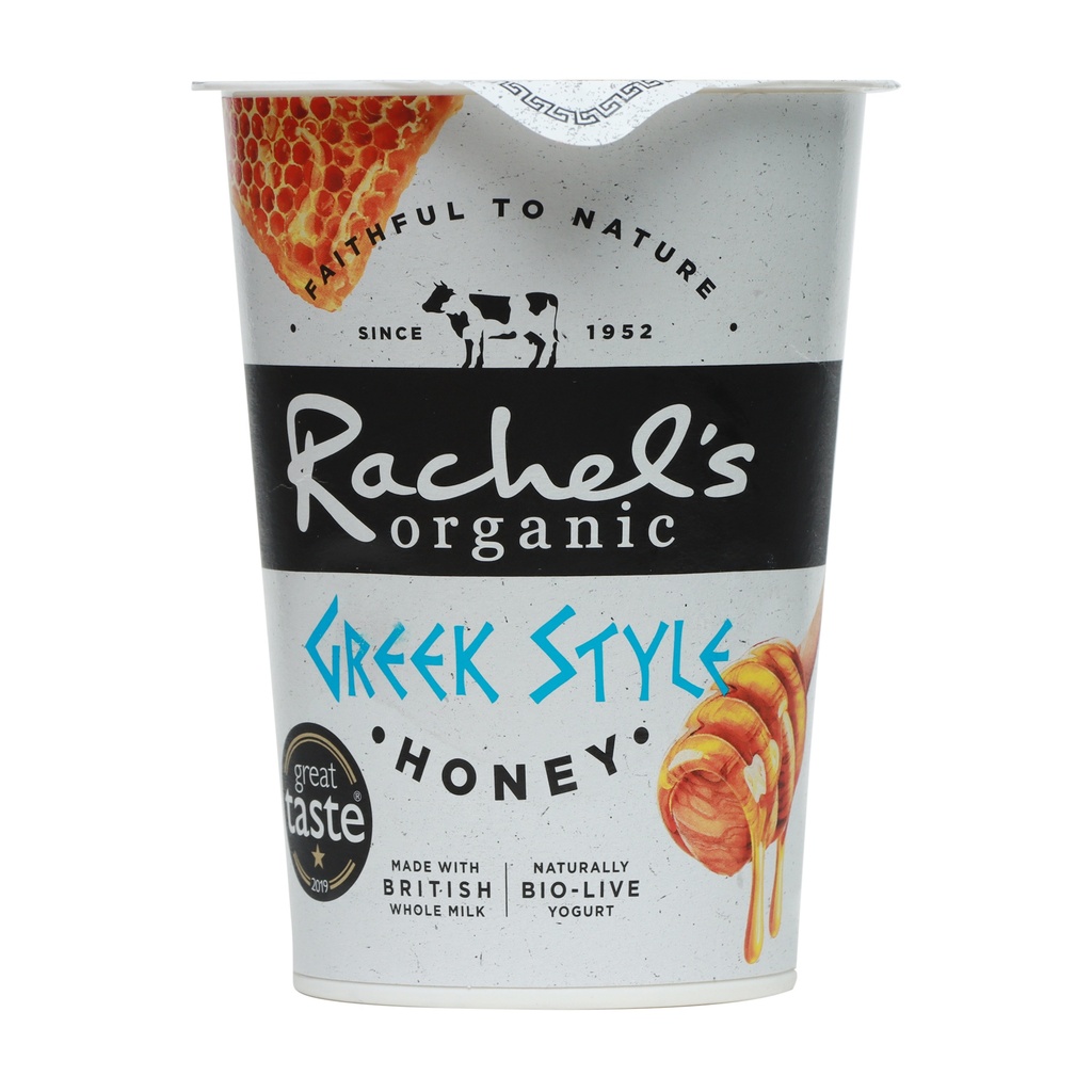 RACHEL'S ORGANIC GREEK STYLE HONEY YOGURT 450G