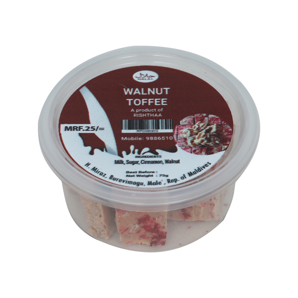 WALNUT TOFFEE 75G