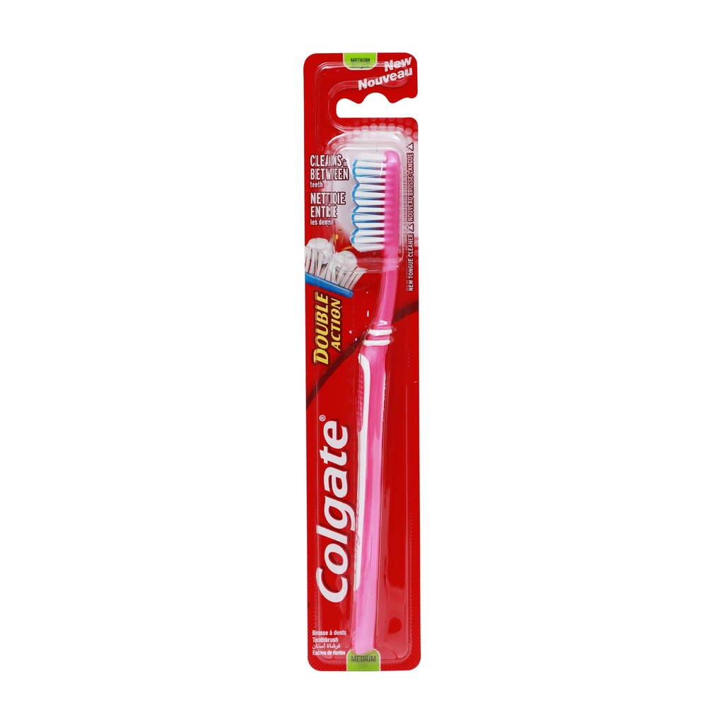 COLGATE TOOTHBRUSH DOUBLE ACTION MEDIUM