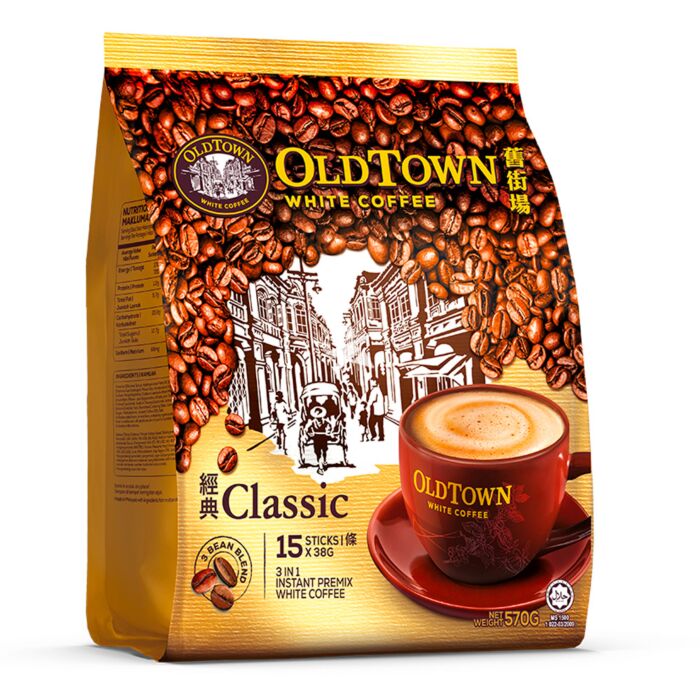 OLD TOWN 3 IN 1 WHITE COFFEE CLASSIC MIX 38G