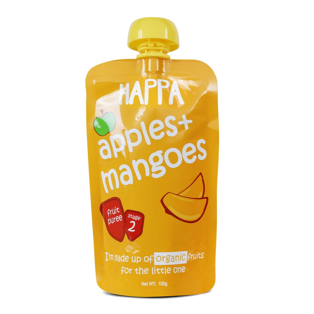 HAPPA PUREE APPLE + MANGO 100G