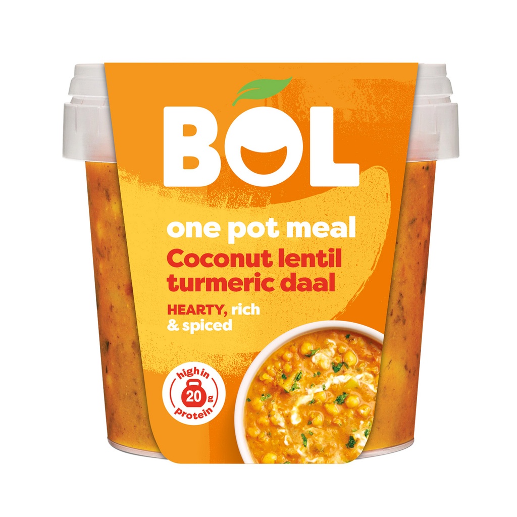 BOL ONE POT MEAL COCONUT LENTIL TURMERIC DAAL 450G