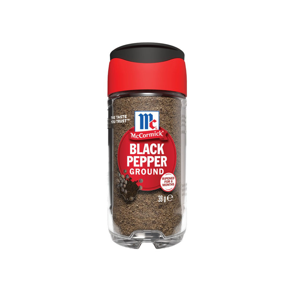 MCCORMICK BLACK PEPPER GROUND 39G