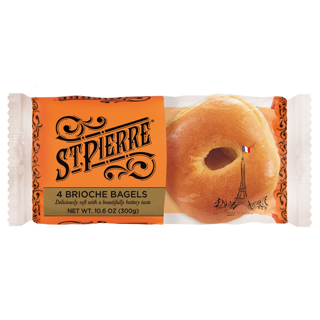 ST PIERRE 4 BRIOCHE BAGELS