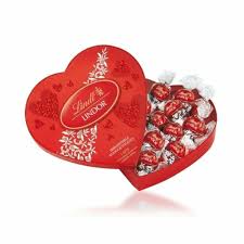 LINDOR MILK BALL HEART TIN 50G