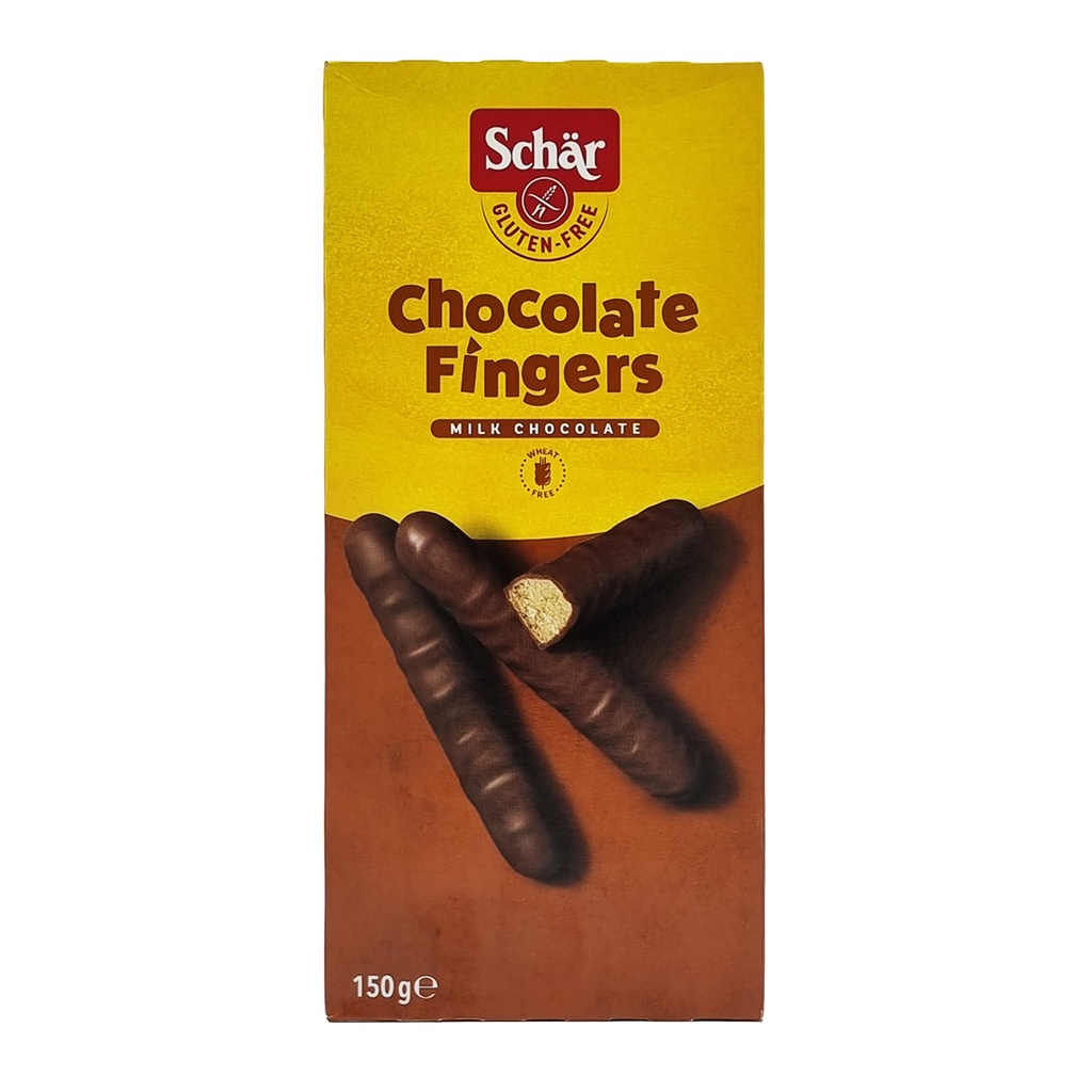 SCHAR GLUTEN FREE CHOCOLATE FINGERS 150G