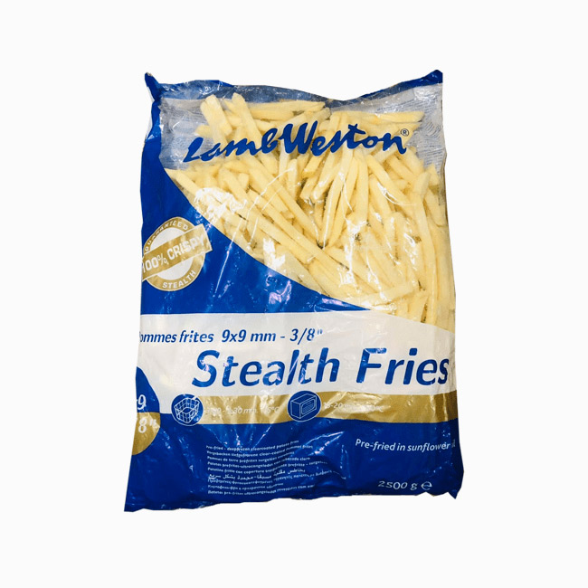 LAMB WESTON STEALTH FRENCH FRIES 9MMX9MM - 3/8" 2.5KG