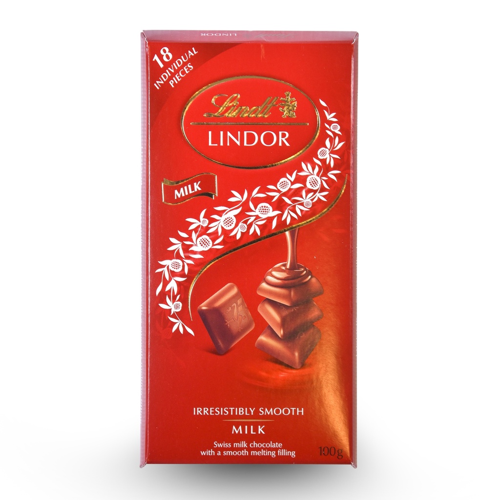 LINDT LINDOR SINGLES MILK 100G