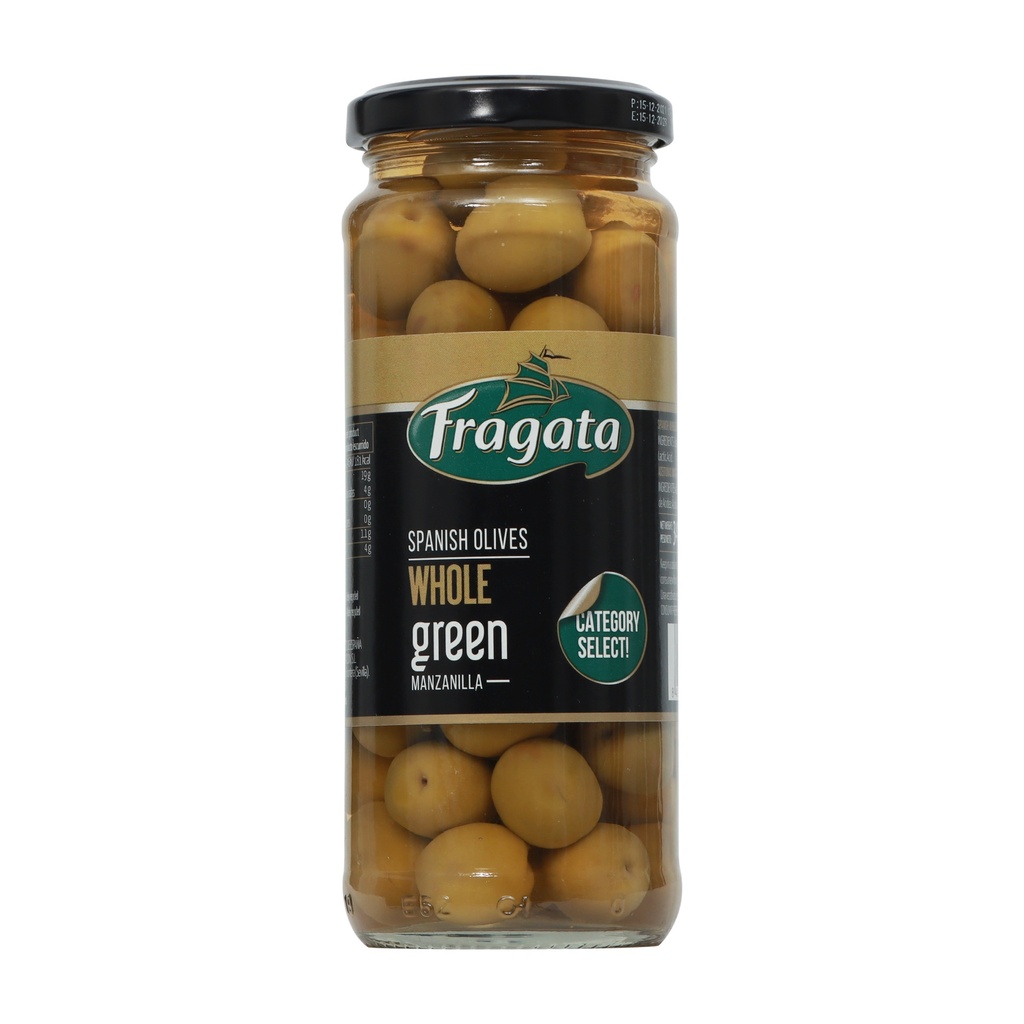 FRAGATA WHOLE (GREEN) OLIVES 340G