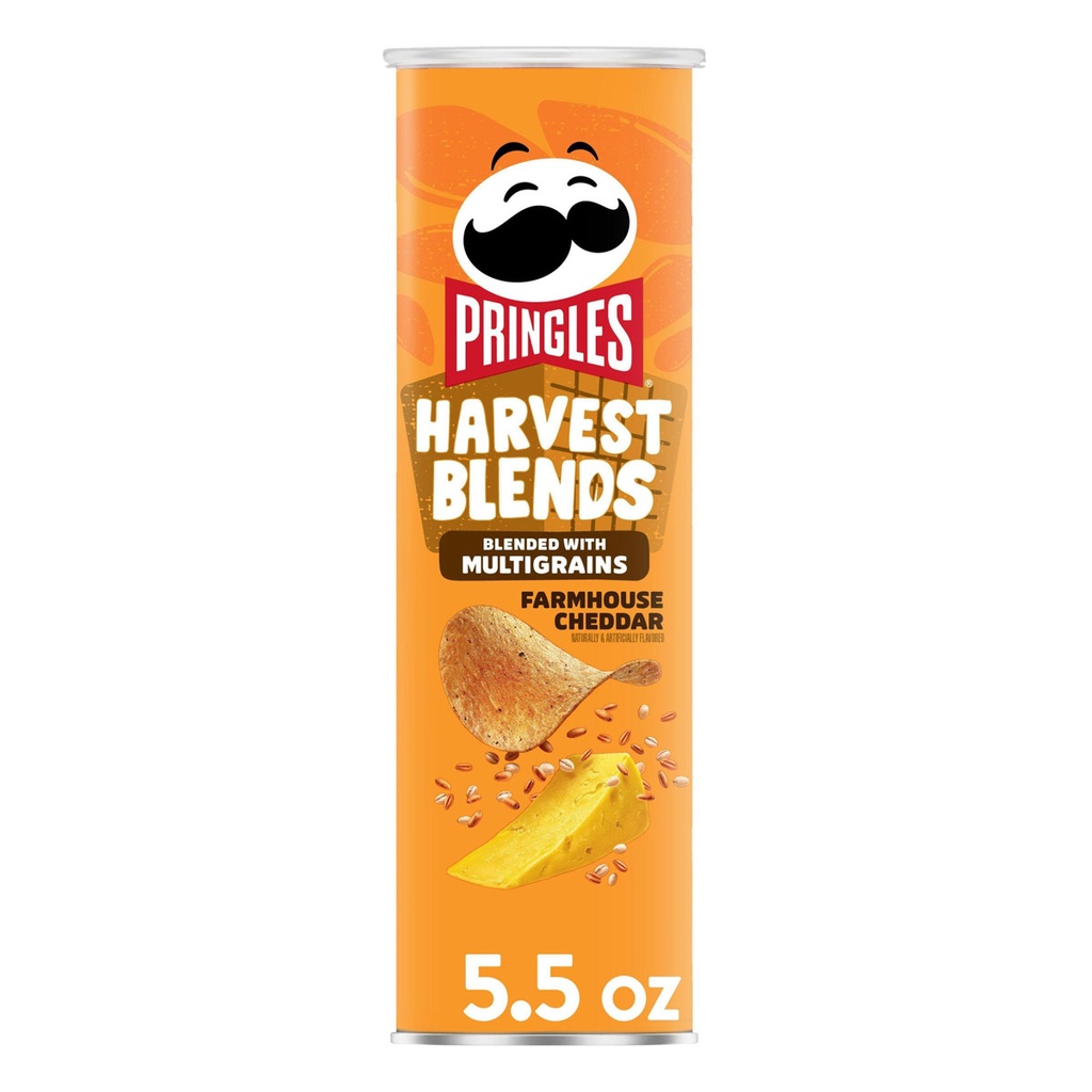 PRINGLES HARVEST BLENDS FARMHOUSE CHEDDAR 158G