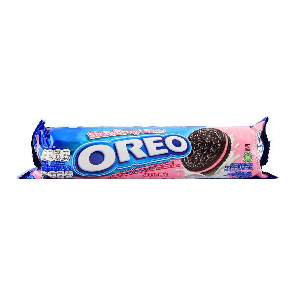 OREO BISCUIT STRAWBERRY CREME 110.4G