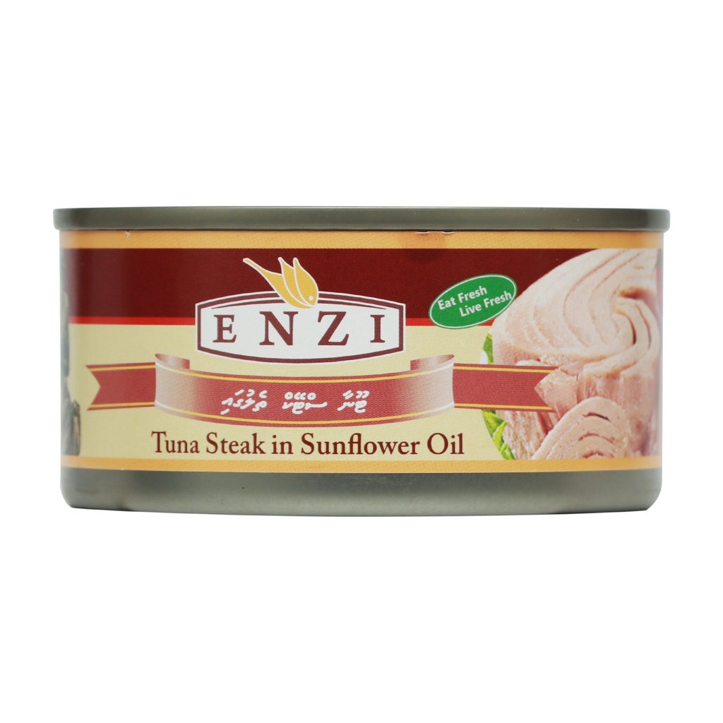 ENZI TUNA STEAK IN SUNFLOWER OIL 185G