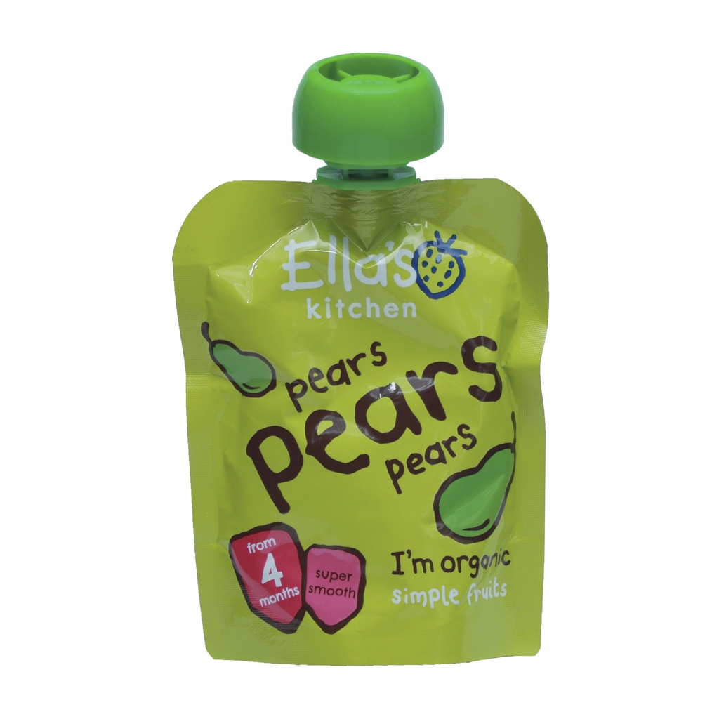 ELLA'S KITCHEN ORGANIC PEARS PUREE 4+ MONTHS 70G