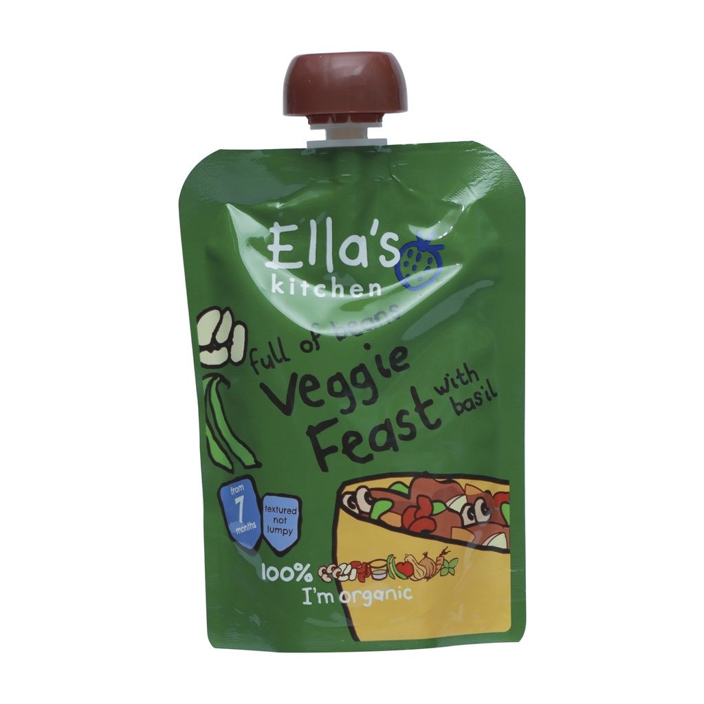 ELLA'S KITCHEN ORGANIC FULL OF BEANS VEGGIE FEAST 7+ MONTHS 130G