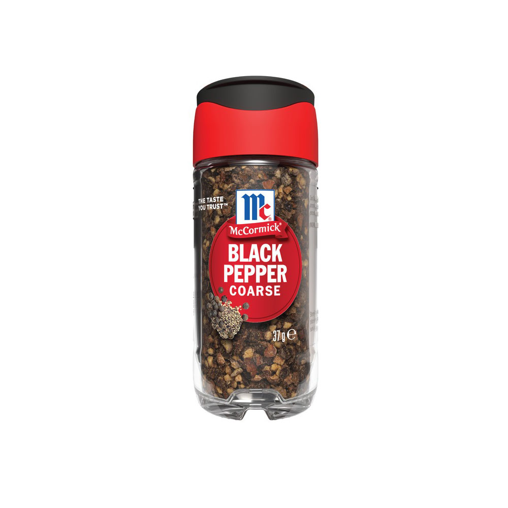 MCCORMICK BLACK PEPPER COARSE 37G