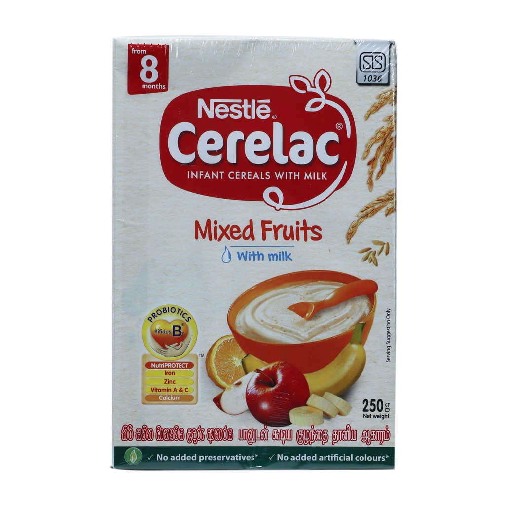 NESTLE CERELAC MIXED FRUITS WITH MILK 8 MONTHS+ 250G