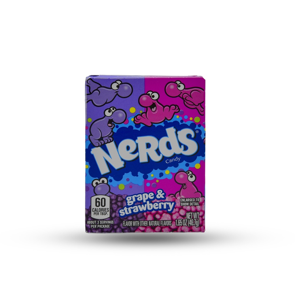 WONKA NERDS GRAPE & STRAWBERRY 47G