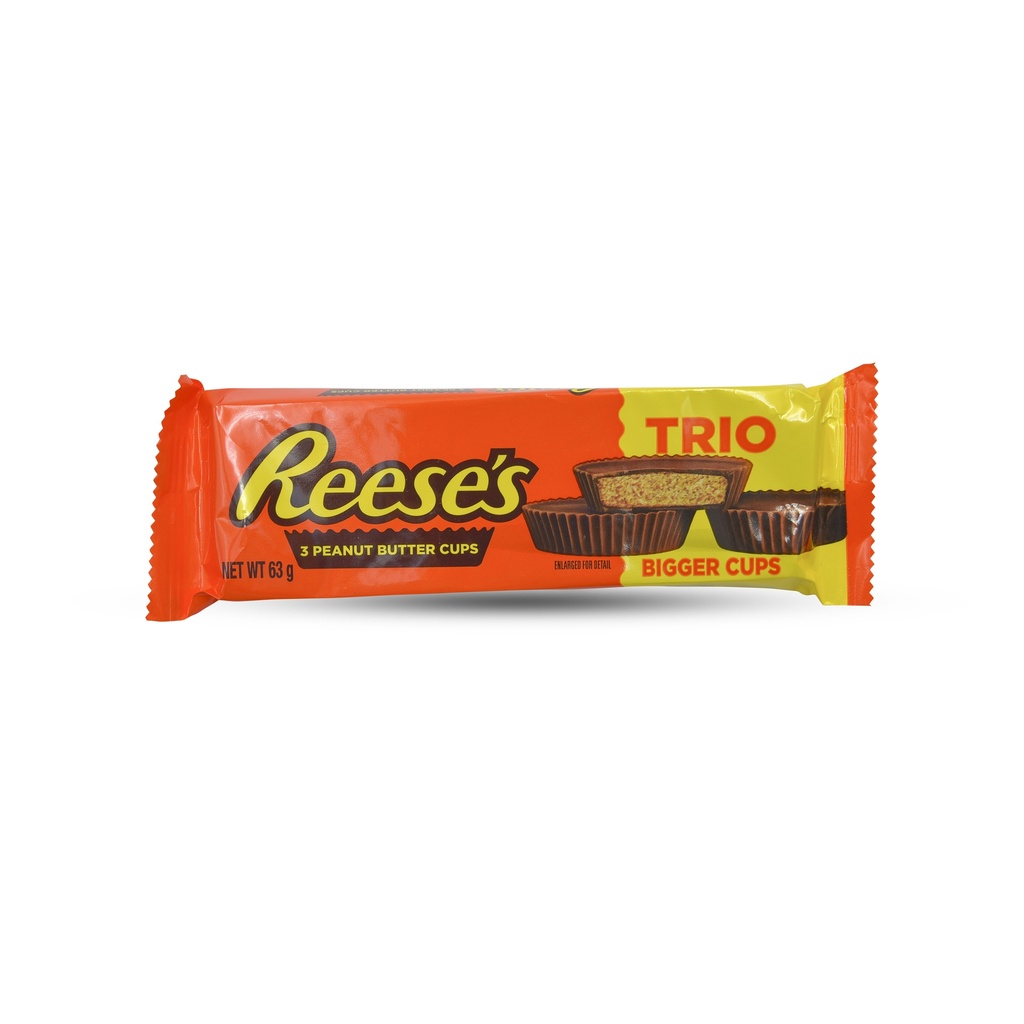 REESES 3 PEANUT BUTTER CUPS 63G