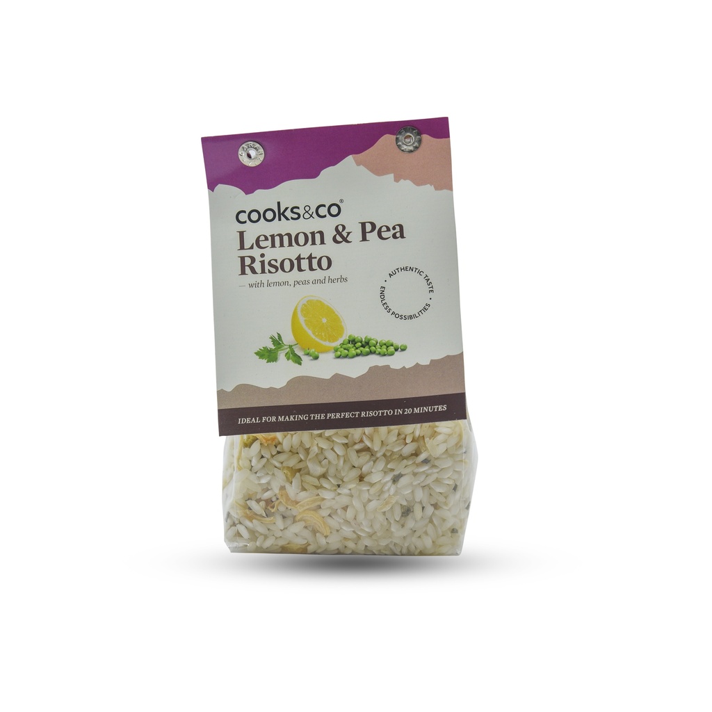 COOKS & CO LEMON & PEA RISOTTO 190G