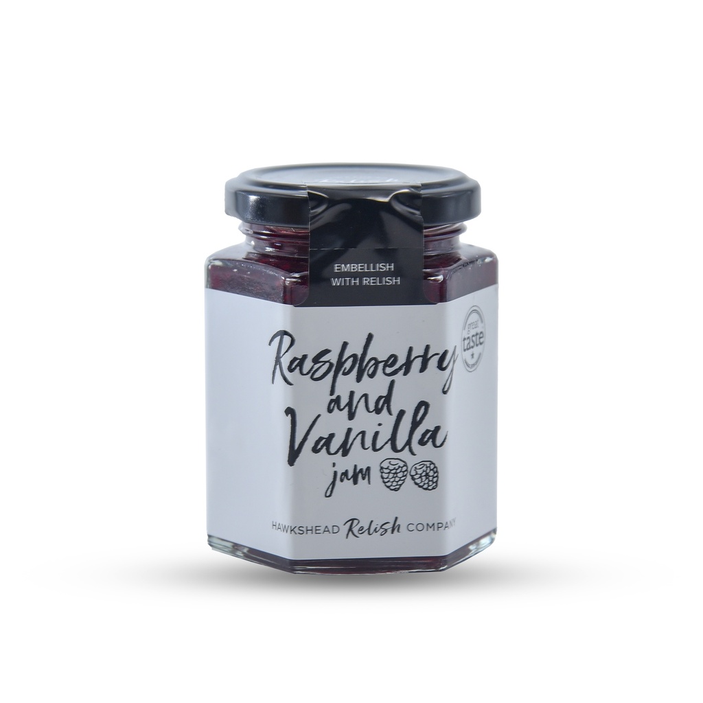 HAWKSHEAD RELISH RASPBERRY & VANILLA JAM 225G