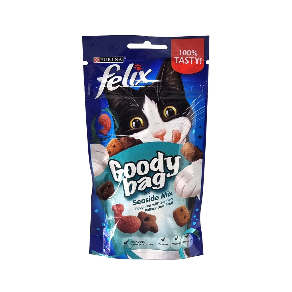 FELIX GOODY BAG TREATS SEASIDE MIX 60G