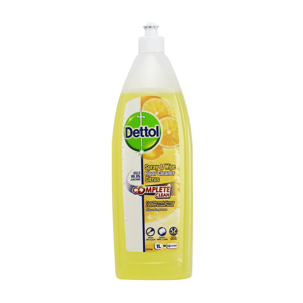 DETTOL SPRAY & WIPE CITRUS FLOOR CLEANER 1LTR