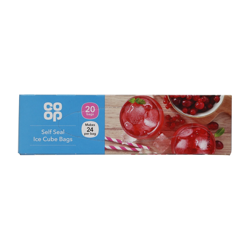 CO-OP SELF SEAL ICE CUBE BAGS 20'S