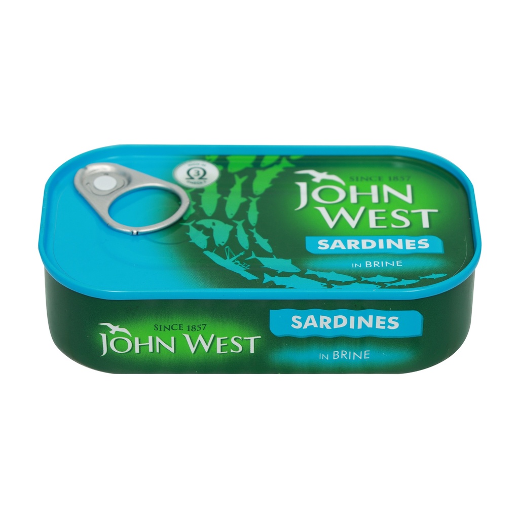 JOHN WEST SARDINES IN BRINE 120G