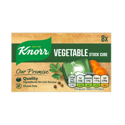 KNORR 8 VEGETABLE STOCK CUBE 80G