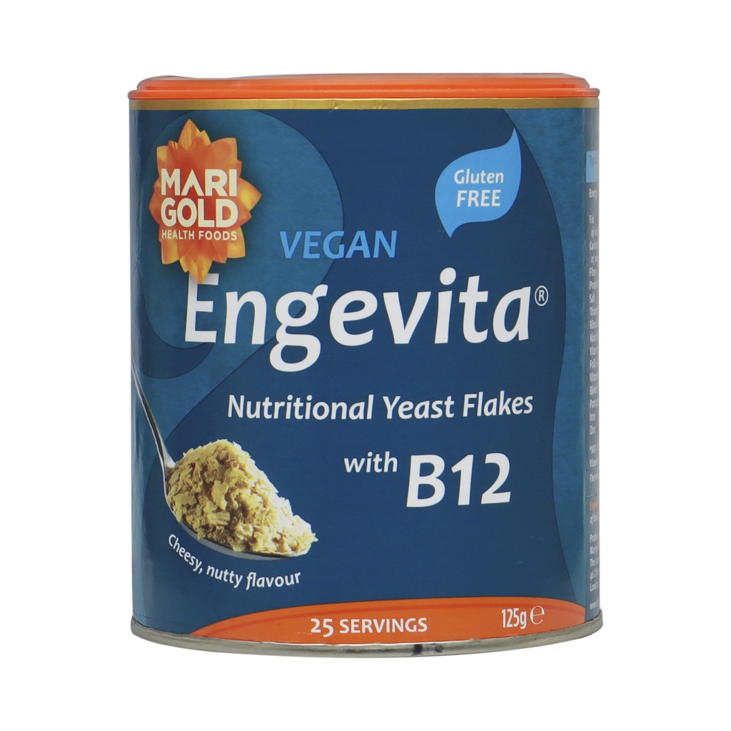 MARIGOLD VEGAN ENGEVITA YEAST FLAKES B12 125G