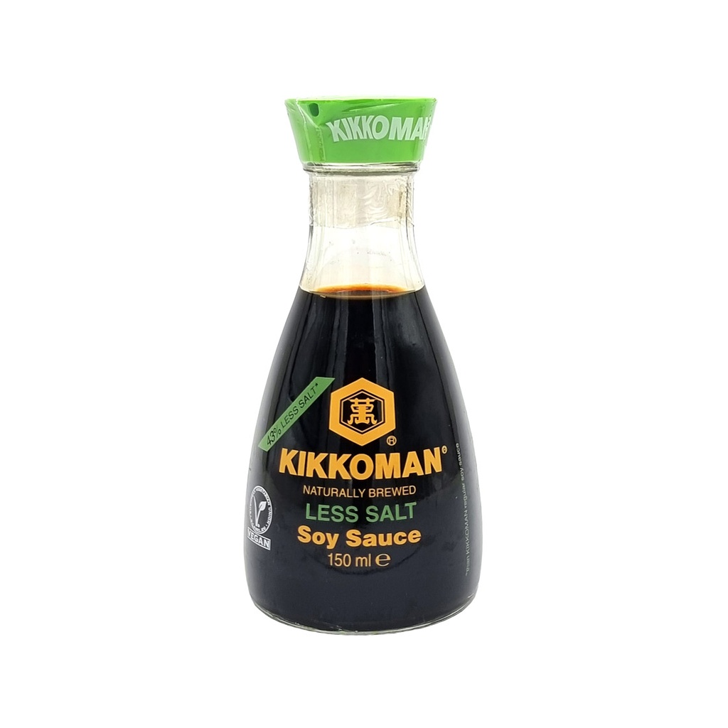 KIKKOMAN LESS SALT SOY SAUCE 150ML