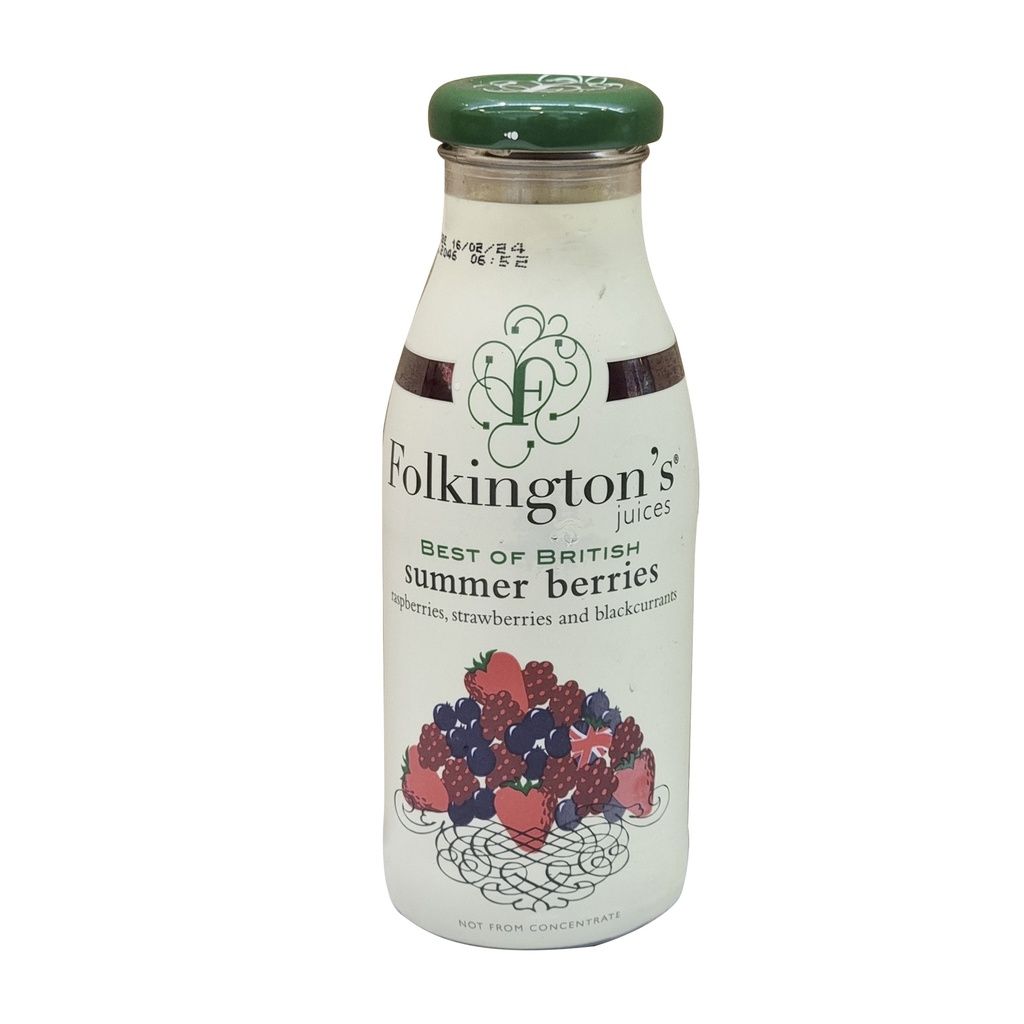 FOLKINGTON'S BEST OF BRITISH SUMMER BERRIES JUICE 250ML