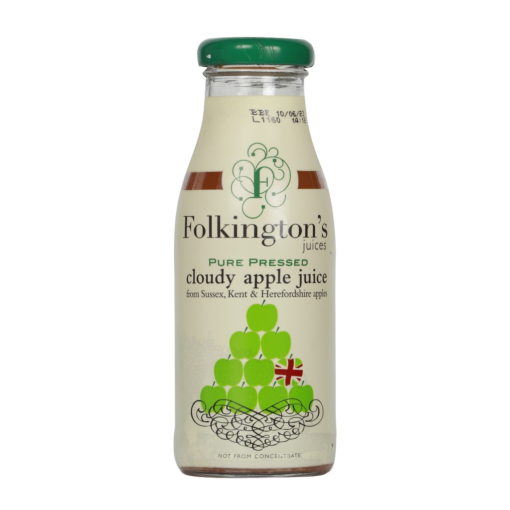 FOLKINGTON'S PURE PRESSED CLOUDY APPLE JUICE 250ML