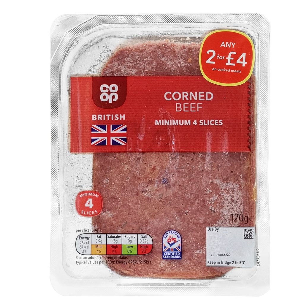 CO-OP CORNED BEEF 120G