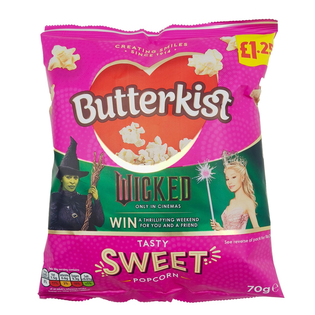 Butterkist Tasty Sweet Popcorn 70g