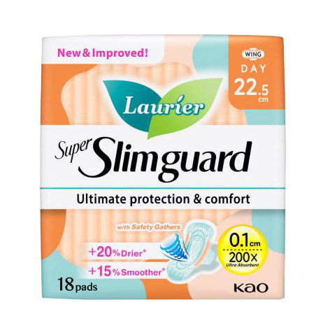 LAURIER SUPER SLIMGUARD 22.5CM WING 18'S PADS