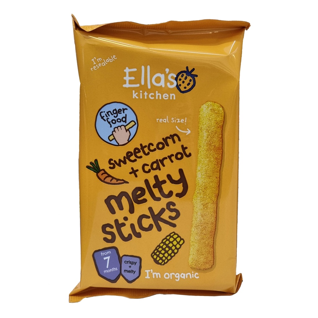 ELLA'S KITCHEN MELTY STICKS - SWEETCORN & CARROT 7+ MONTHS 17G