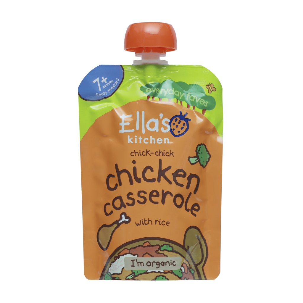 ELLA'S KITCHEN ORGANIC CHICKEN + RICE CASSEROLE 7+ MONTHS 130G