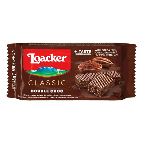 LOACKER CLASSIC DOUBLE CHOC 45G