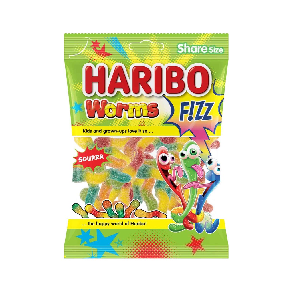 HARIBO FIZZ WORMS 70G