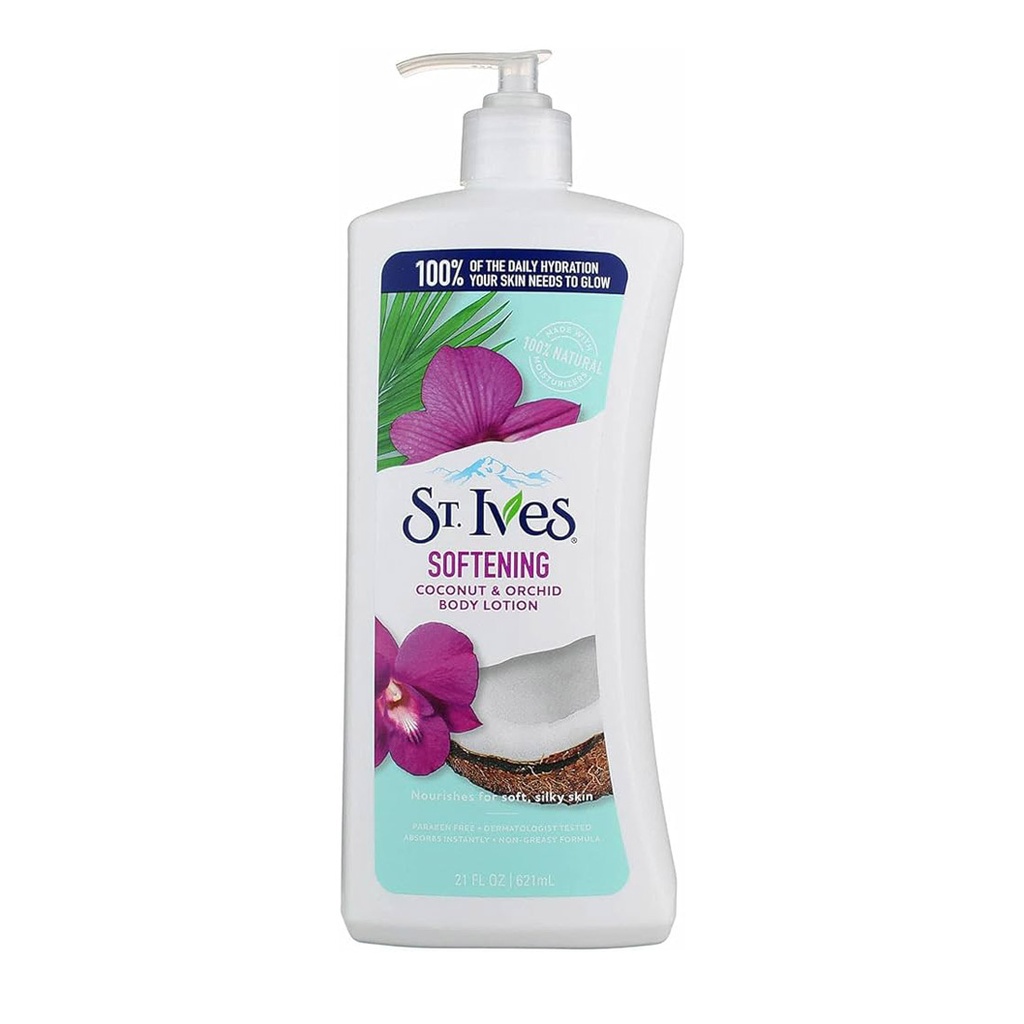 ST IVES SOFTENING BODY LOTION COCONUT & ORCHID 621ML (21OZ)