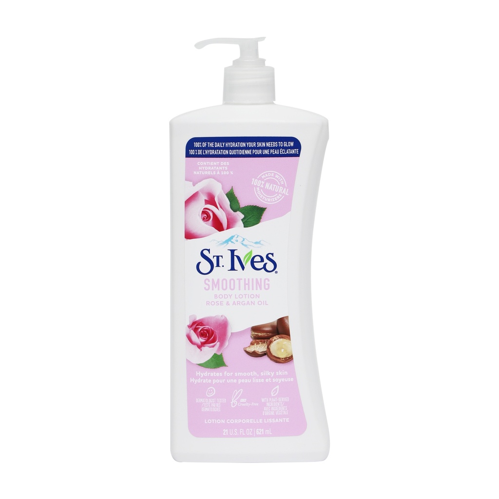 ST IVES SOFTENING BODY LOTION ROSE & ARGAN OIL 621ML