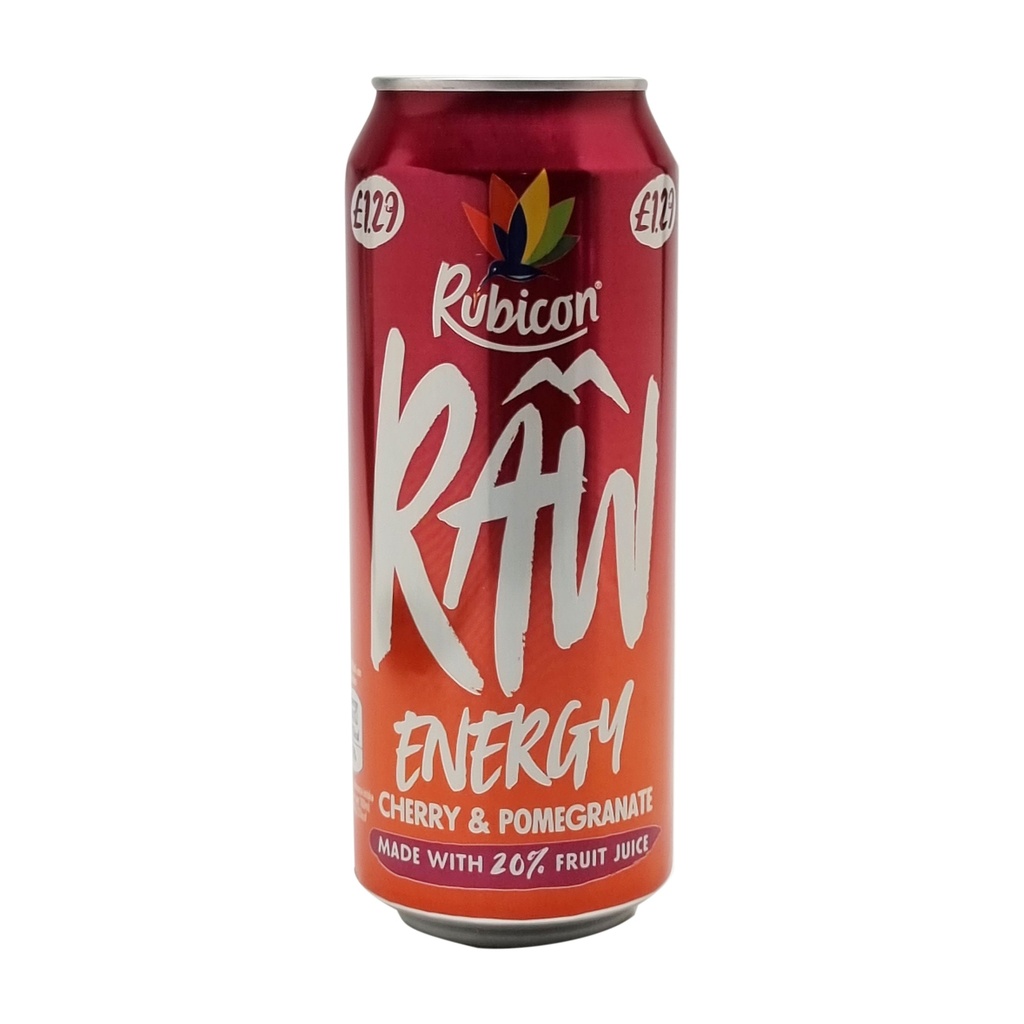 RUBICON RAW ENERGY CHERRY & POMEGRANATE 500ML